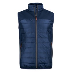 veste doudoune sans manches homme avant bleu marine