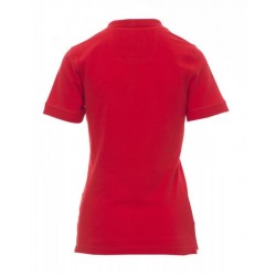 polo manches courtes femme rouge dos