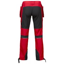 pantalon de travail dos rouge