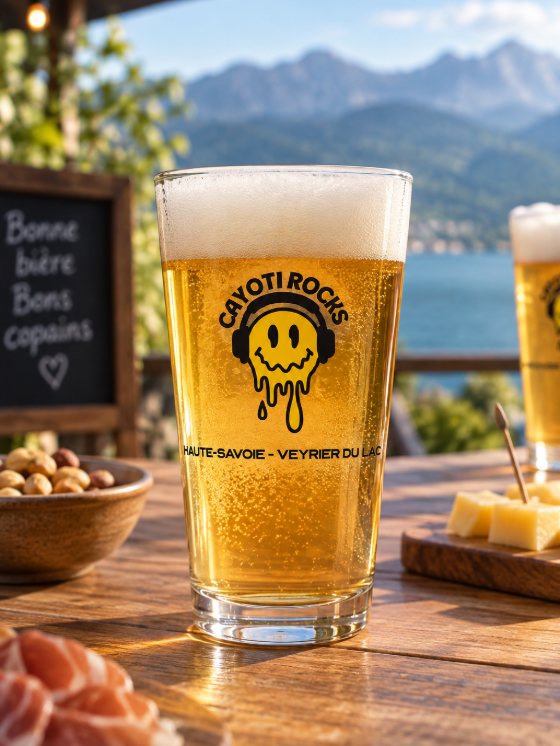 Verre sérigraphié au logo d’un client